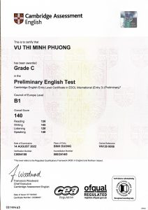 Làm Chứng Chỉ PET Giá Rẻ Nhất Thị Trường