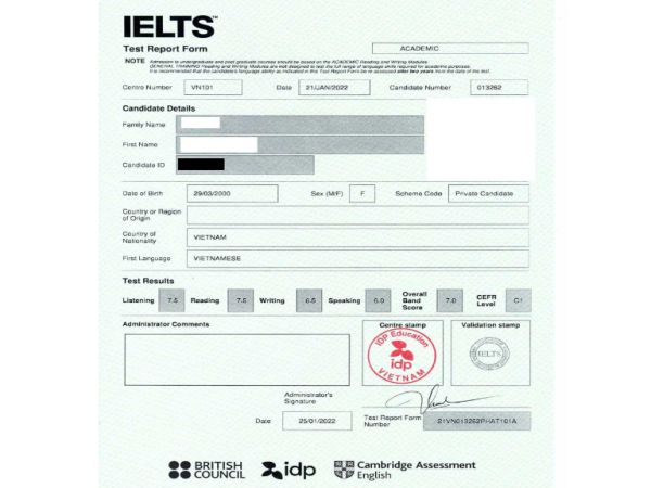 Bằng IELTS