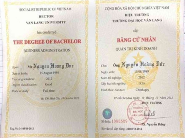Làm Bằng Đại Học Văn Lang Phôi Thật Uy Tìn Chuyên Nghiệp