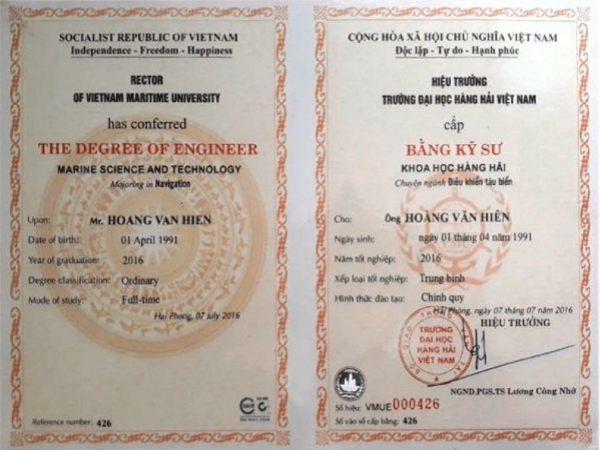Làm Bằng Đại Học Hải Phòng Phôi Thật Không Cần Thi Đại Học