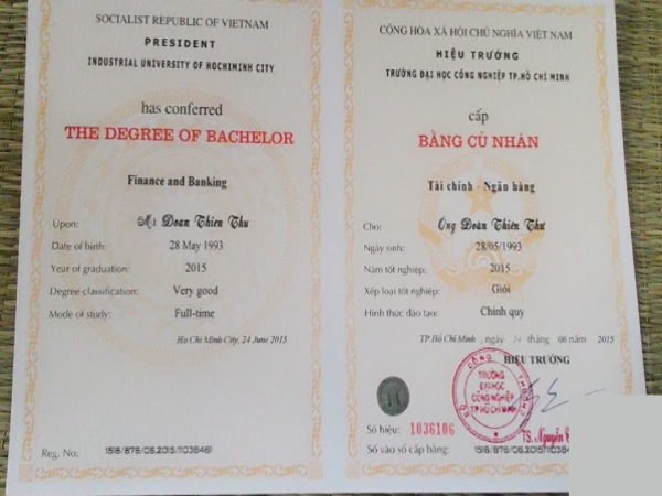 Làm Bằng Đại Học Hutech Phôi Thật Và Hồ Sơ Gốc Tại Trường