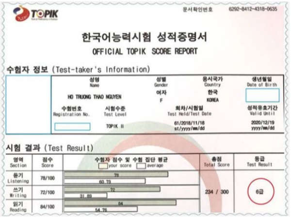 Làm Chứng Chỉ Tiếng Hàn Chuẩn Quốc Tế Không Cần Thi