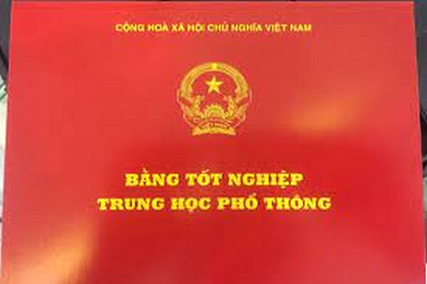 Bằng cấp 3 Cẩm Giàng Hải Dương - Mặt sau