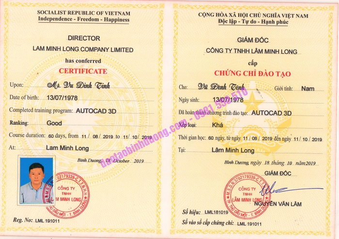 Các loại giấy tờ đi kèm khi bạn sử dụng dịch vụ làm chứng chỉ autocad giả ở cơ sở chúng tôi