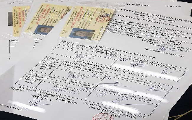 Giấy chứng nhận kết quả sát hạch