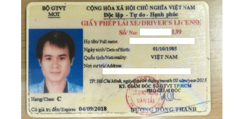 Giấy phép lái xe (GPLX)