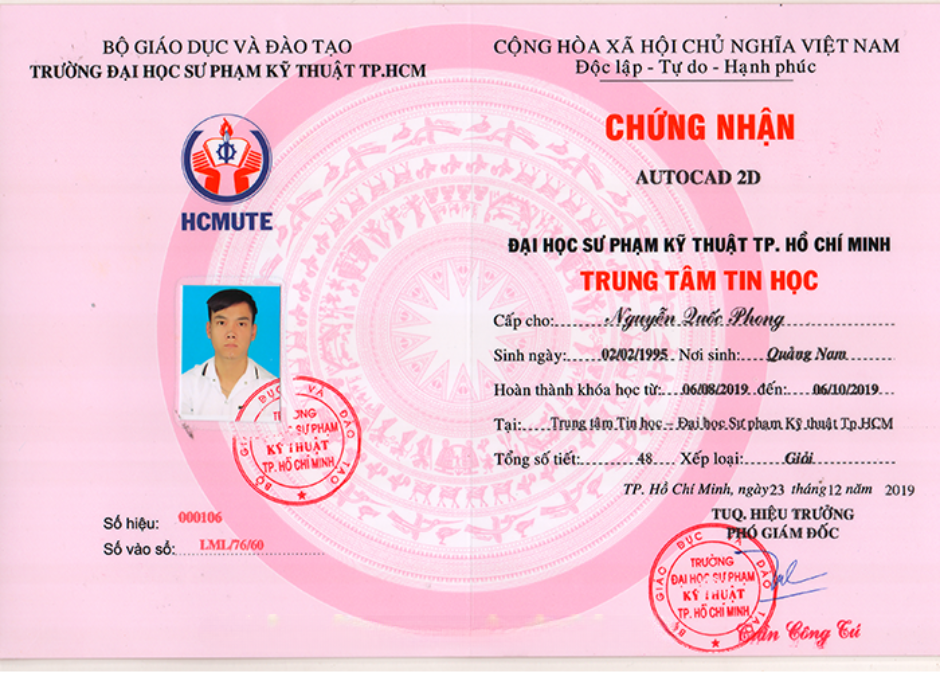 Chứng chỉ AutoCAD
