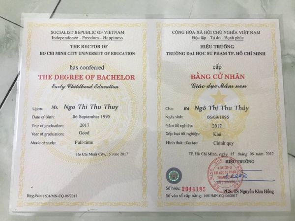 Làm Bằng Đại Học Tại TPHCM Chất Lượng Giống Thật 100%