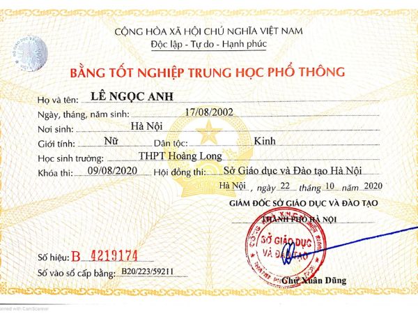 Làm bằng cấp 3 tại Hà Nội cần chuẩn bị những gì?