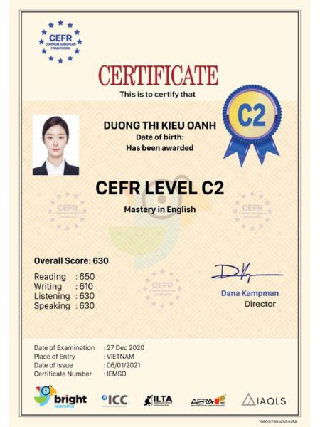 Làm chứng chỉ tiếng Anh lấy ngay không cần thi