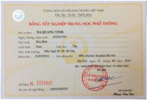 Làm Bằng Cấp 3 Phôi Thật Có Học Bạ Giá Chỉ Từ 1 Triệu